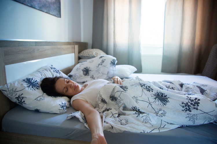 Physical therapy guidance for improving deep, restful sleep recovery